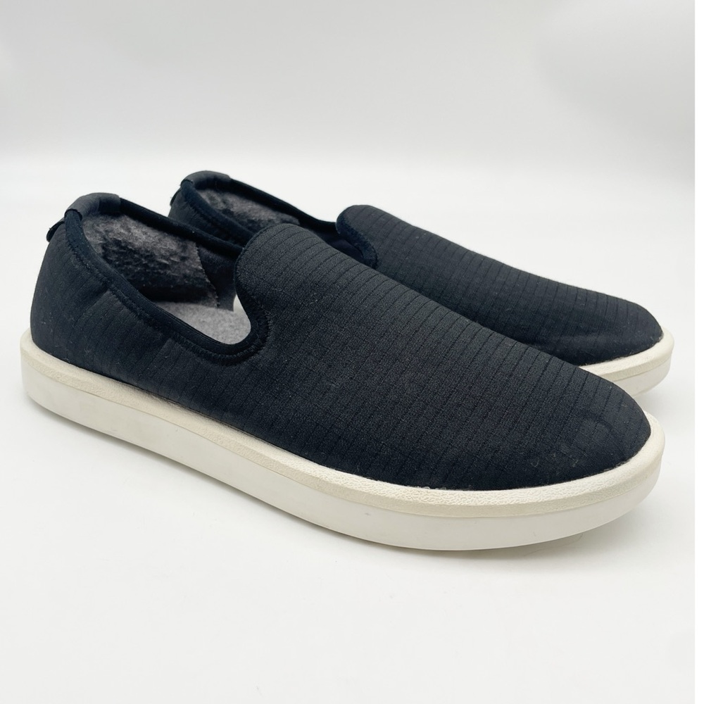 Allbirds Wool Lounger Woven in Black slip on shoes size 9